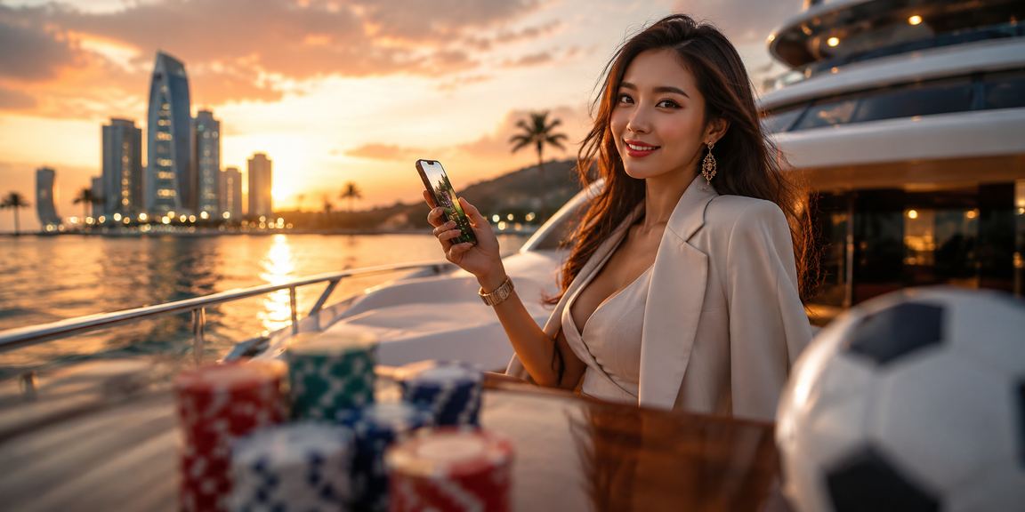 Người dùng tại Phú Quốc xem bối cảnh bóng đá trước giờ thi đấu