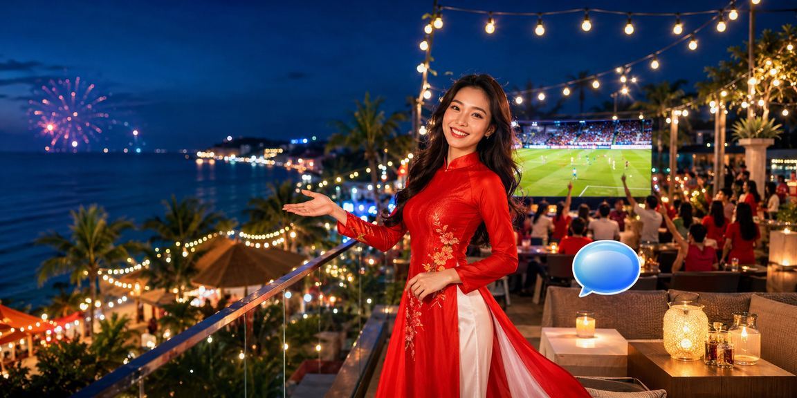 Người dùng ở Phú Quốc xem ưu đãi voucher trên điện thoại